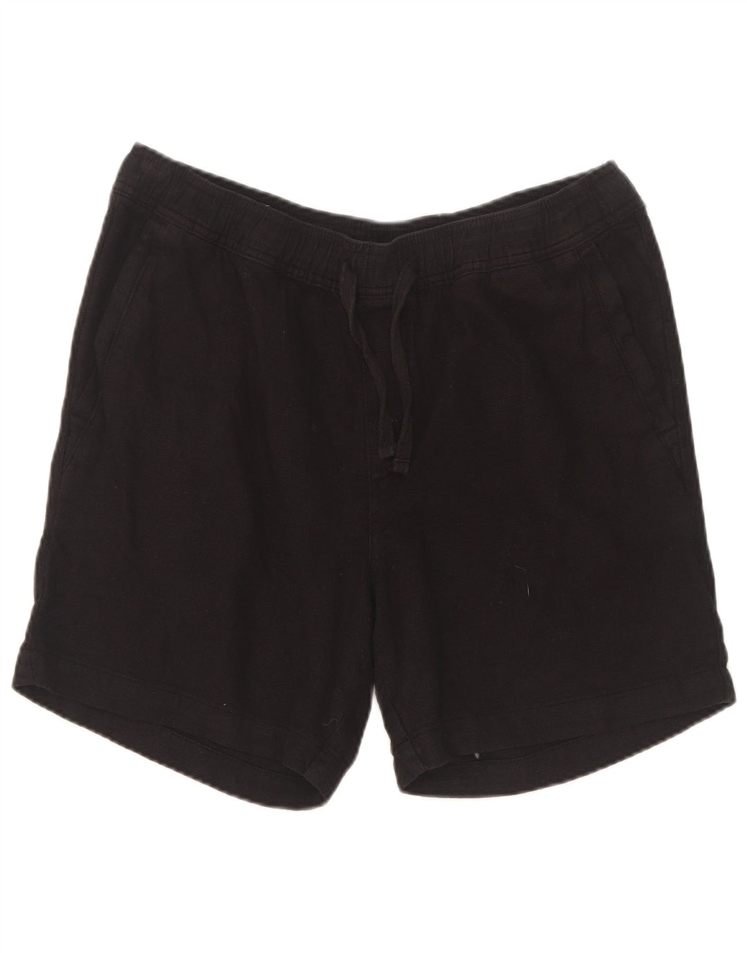 Zara Mens Sport Shorts Medium Black Cotton