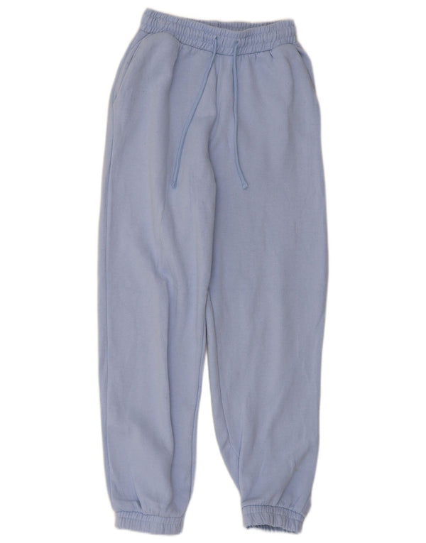 Zara Womens Tracksuit Trousers Joggers UK 8 Small Blue Polyester