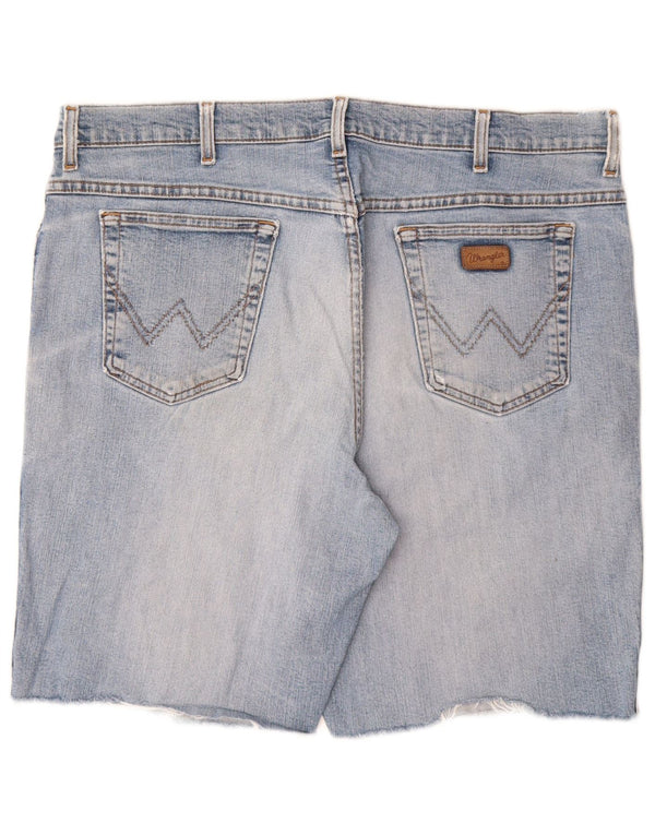 WRANGLER Mens Texas Stretch Denim Shorts W40 XL Blue Cotton