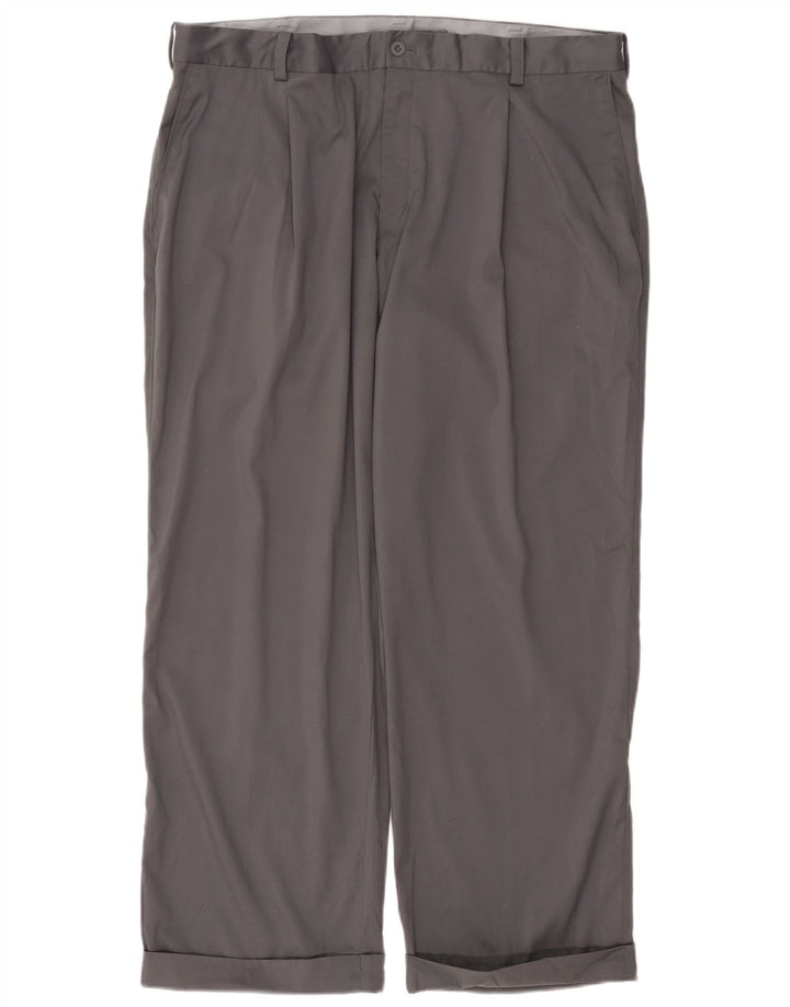 Nike Mens Dri Fit Pegged Chino Trousers W38 L29 Grey Polyester