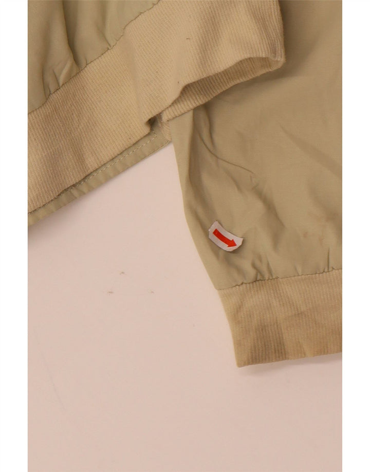 VINTAGE Mens Bomber Jacket UK 38 Medium Beige Nylon