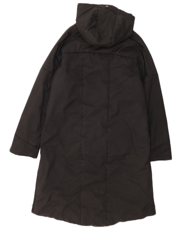 Adidas Womens Hooded Windbreaker Coat UK 16 Large Black Polyester