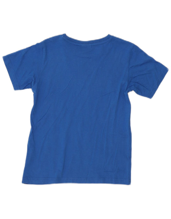 CHAMPION Boys Graphic T-Shirt Top 9-10 Years Medium Blue
