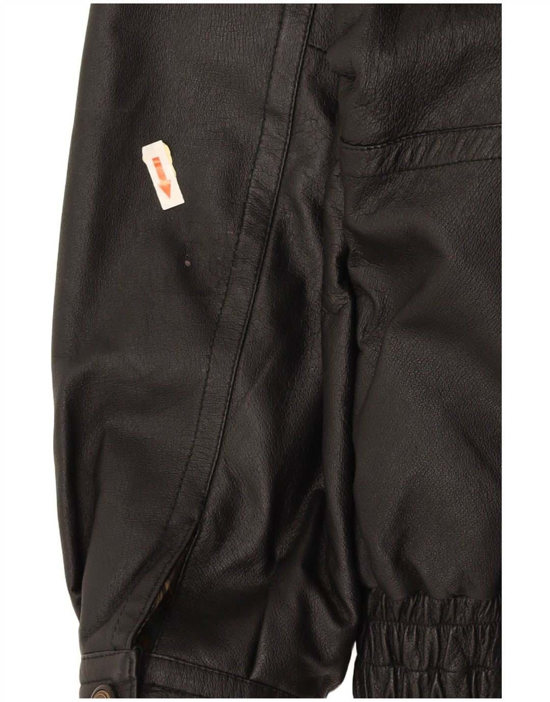 CANDA Mens Leather Jacket UK 44 2XL Black Leather