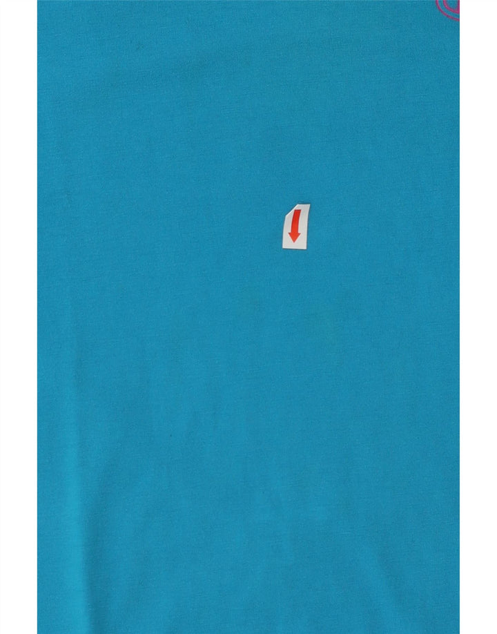 CHAMPION Mens Graphic T-Shirt Top Medium Blue Cotton Vintage Champion and Second-Hand Champion from Messina Hembry 