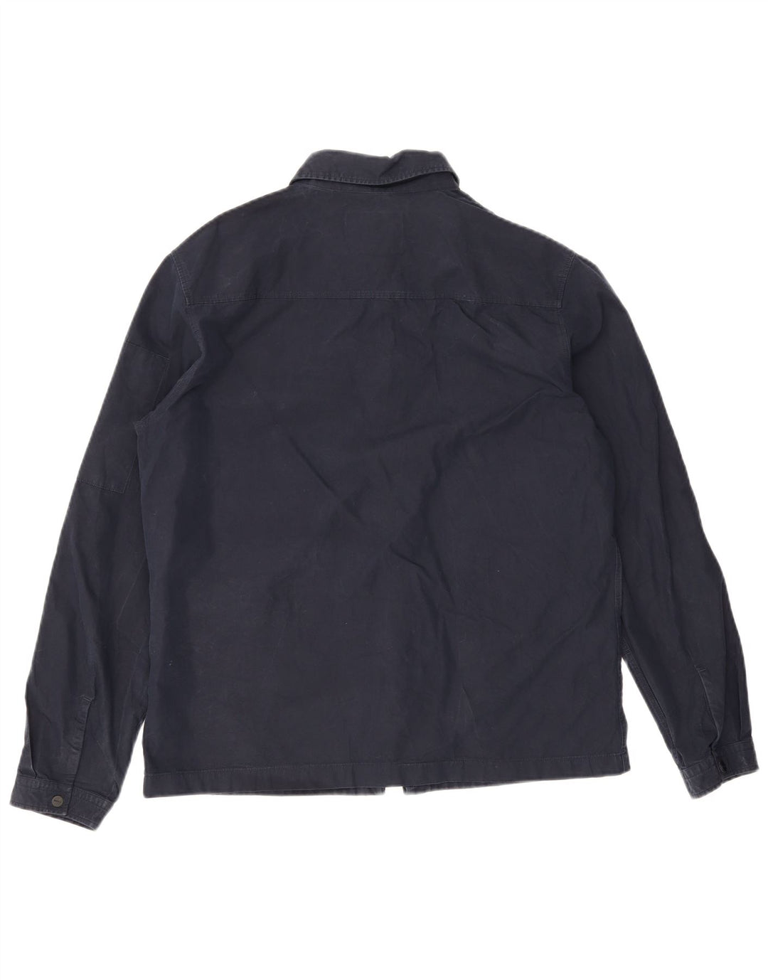 HUGO BOSS Mens Bomber Jacket UK 38 Medium Navy Blue Cotton