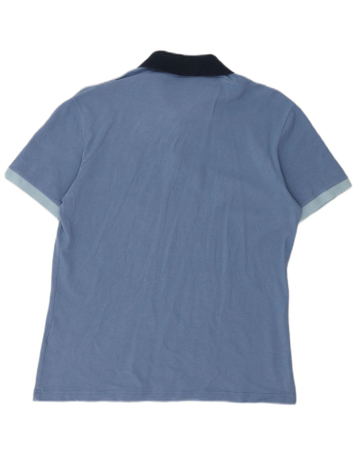 FRED PERRY Mens Polo Shirt 2XL Blue Cotton