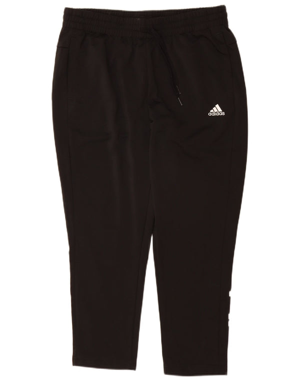 ADIDAS Womens Graphic Tracksuit Trousers UK 16/18 Large  Black Polyester