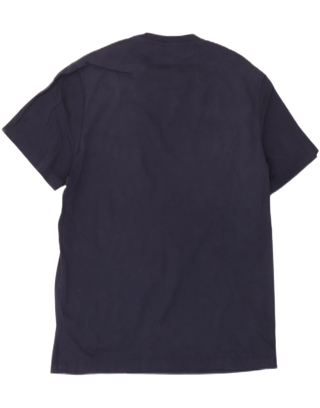Massimo Dutti Mens T-Shirt Top Medium Navy Blue Cotton