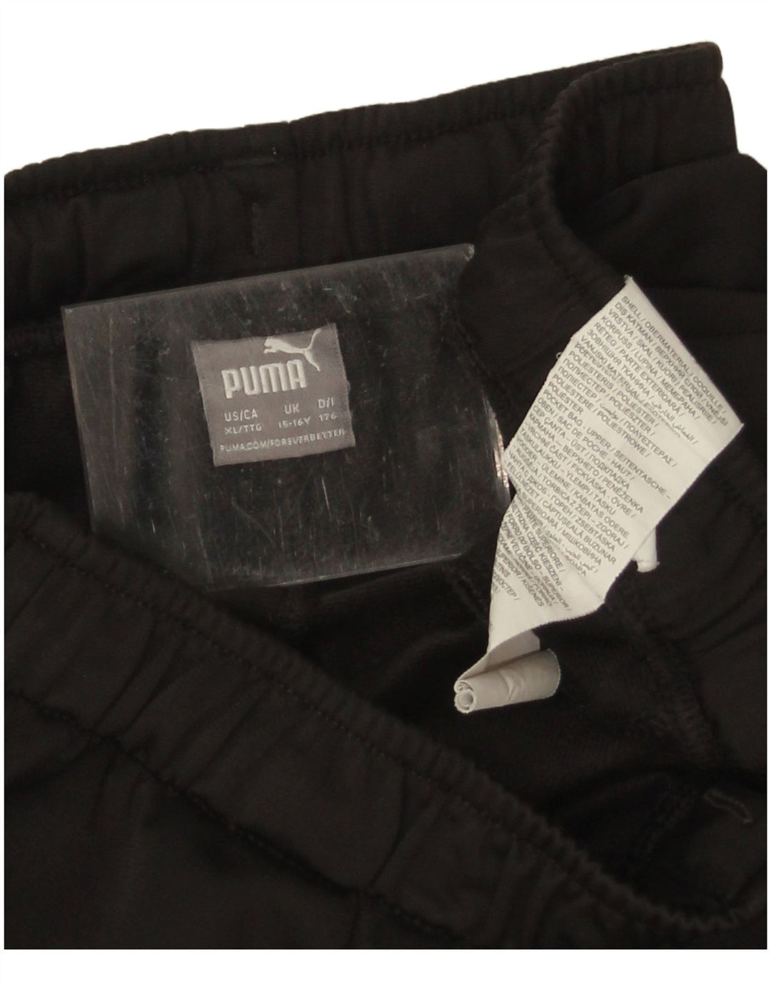 Puma Boys Tracksuit Trousers 15-16 Years Black Polyester