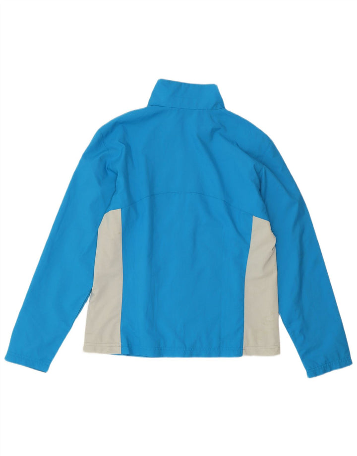 FILA Womens Tracksuit Top Jacket UK 14 Medium Blue Colourblock Polyester