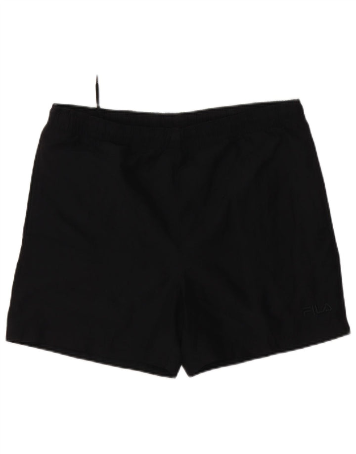 FILA Mens Swimming Shorts Small Black Polyester