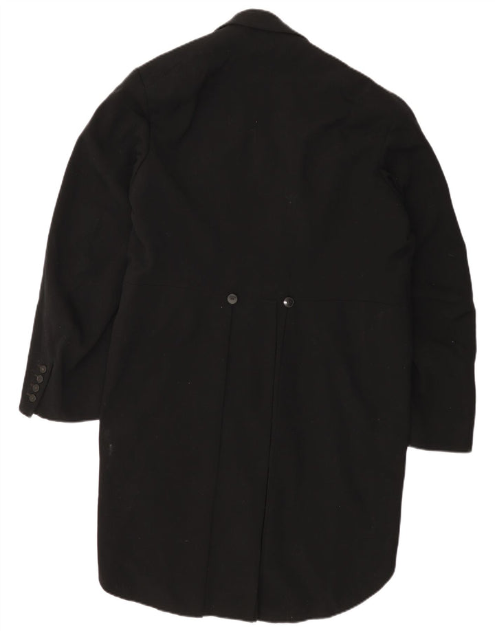 VINTAGE Mens Tailcoat Blazer Jacket UK 38 Medium Black