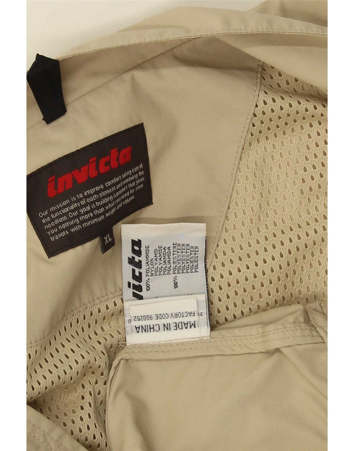 Invicta Mens Rain Jacket UK 42 XL Beige Polyamide