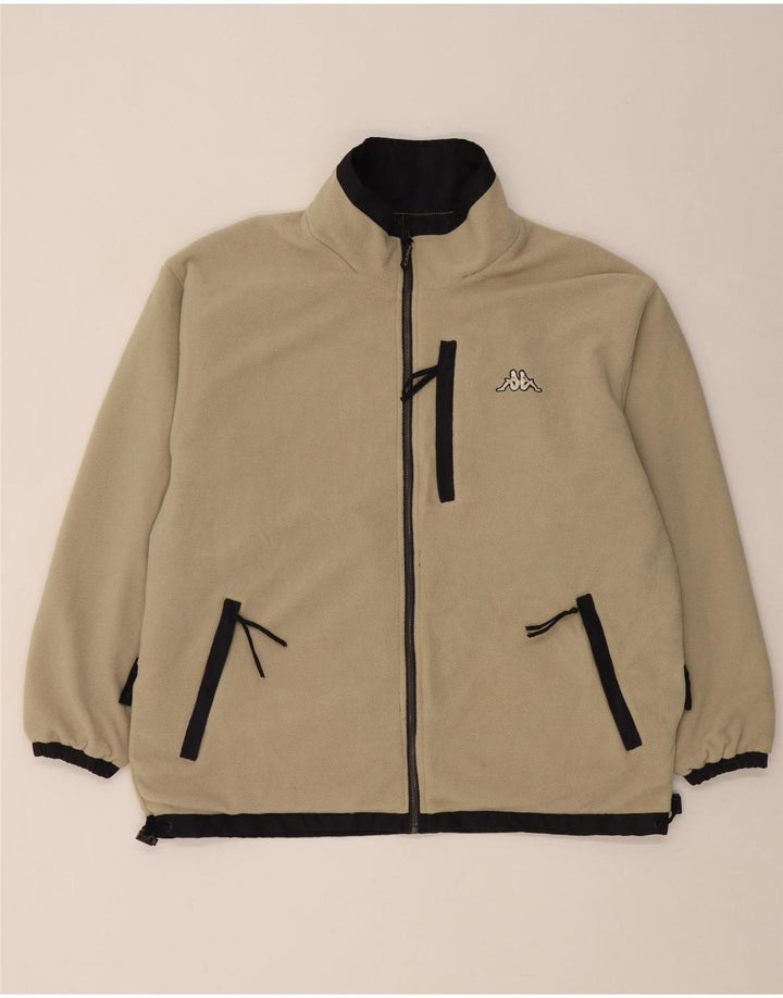 Kappa Mens Oversized Reversible Jacket UK 36 Small Navy Blue Polyester