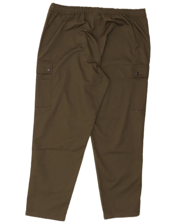 Jack & Jones Mens Straight Cargo Trousers 3XL W46 L31 Khaki Polyester