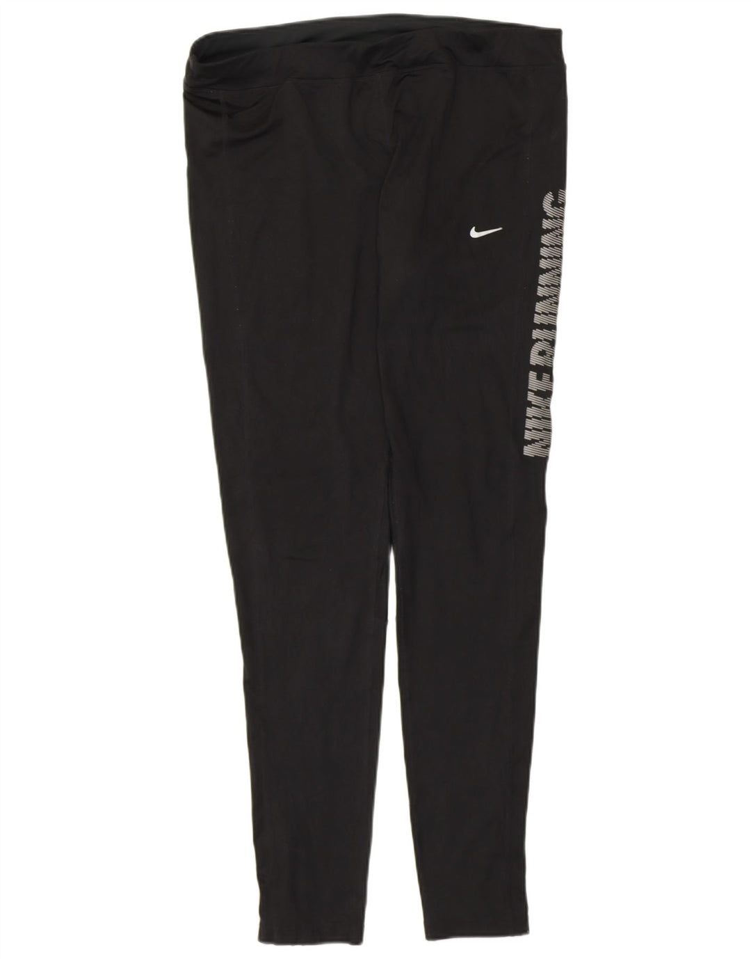 NIKE Womens Dri Fit Graphic Leggings UK 18 XL  Black Polyester