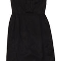 J. CREW Womens Mini Strapless Dress US 2 XS Black Silk