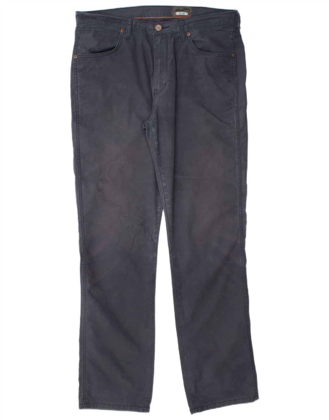 WRANGLER Mens Arizona Stretch Straight Casual Trousers W36 L34  Navy Blue