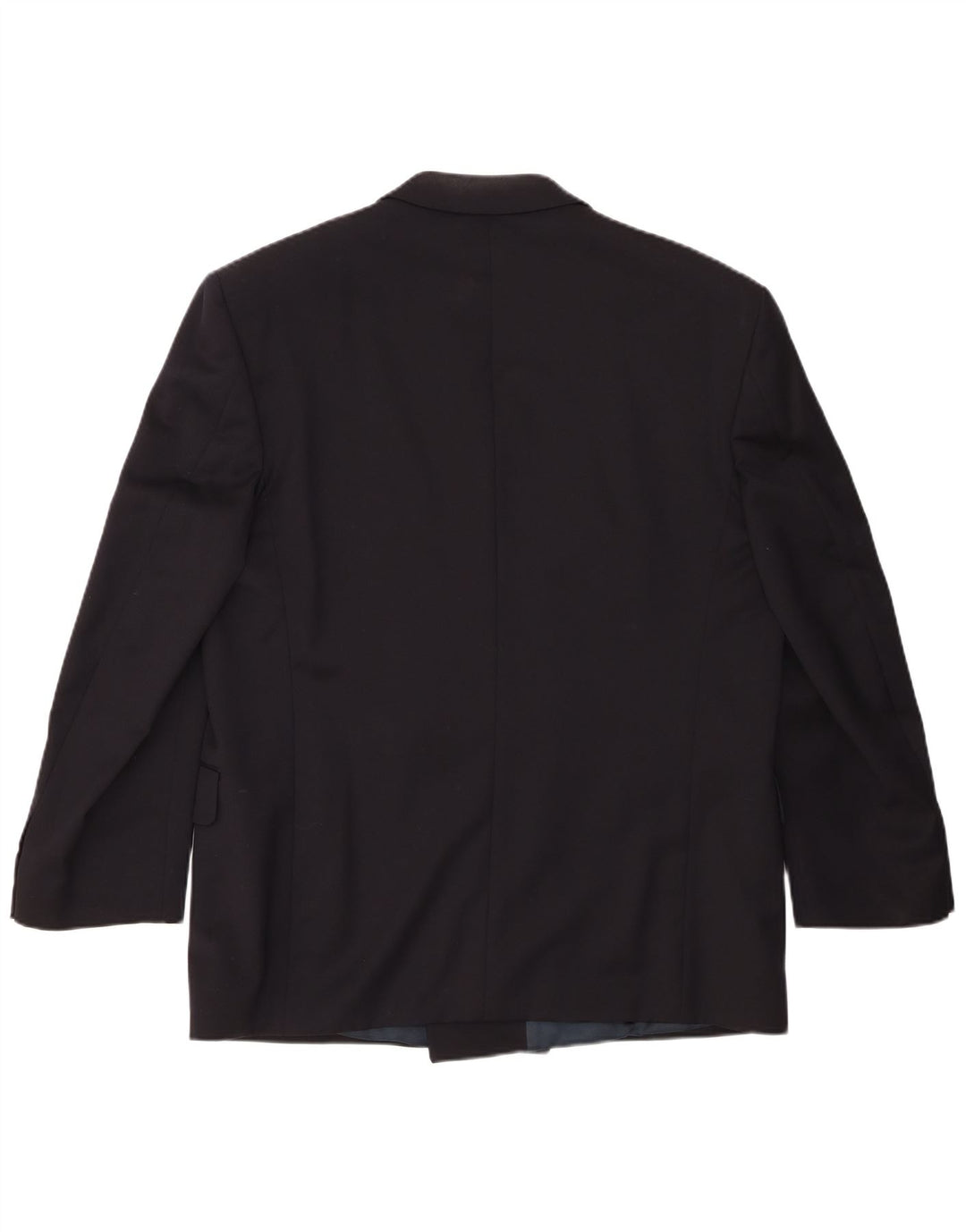 Jaeger Mens Double Breasted Blazer Jacket IT 54 2XL Navy Blue Wool