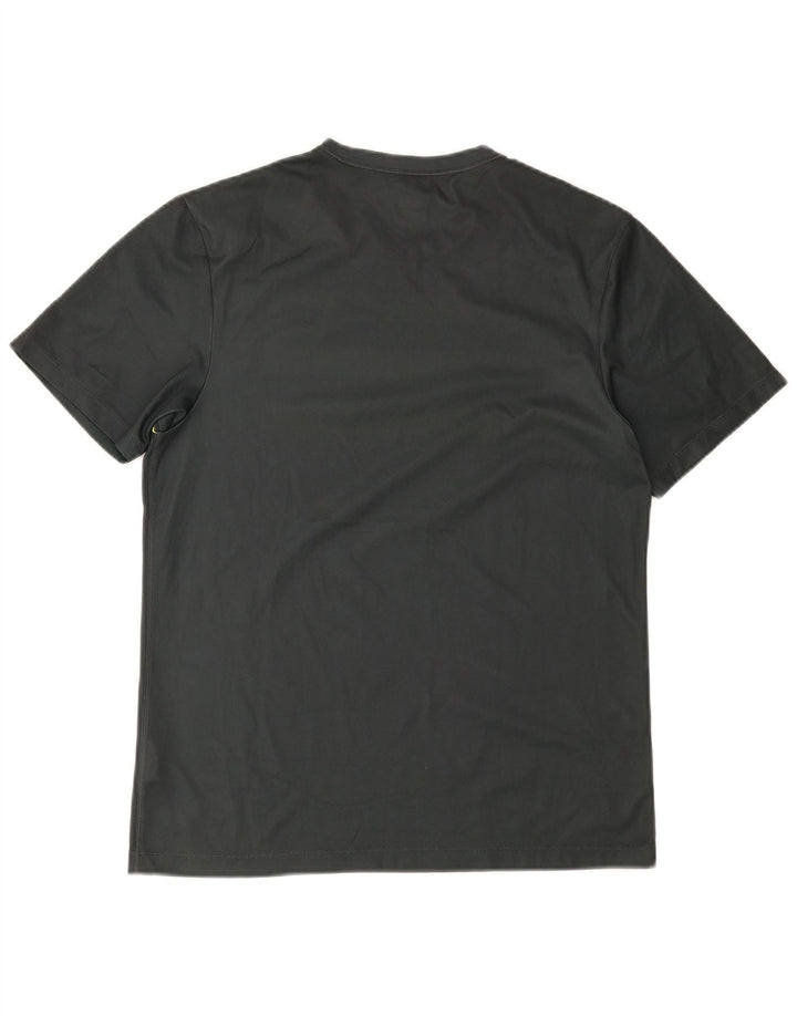 Nike Mens T-Shirt Top UK 39/41 Medium Green Colourblock Polyester