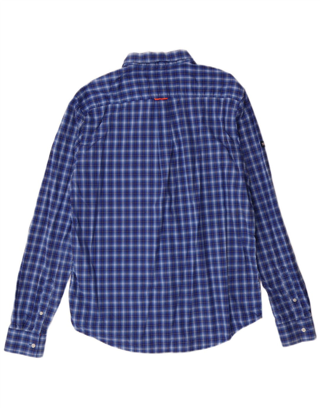 SUPERDRY Mens Regular Fit Shirt XL Blue Check Cotton