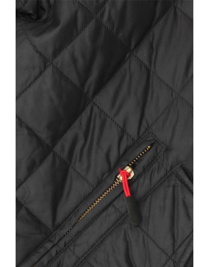 Barbour Mens Quilted Jacket UK 40 Large Black Polyamide