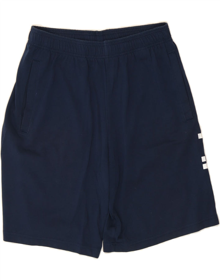 ADIDAS Mens Graphic Sport Shorts Medium Navy Blue Vintage Adidas and Second-Hand Adidas from Messina Hembry 
