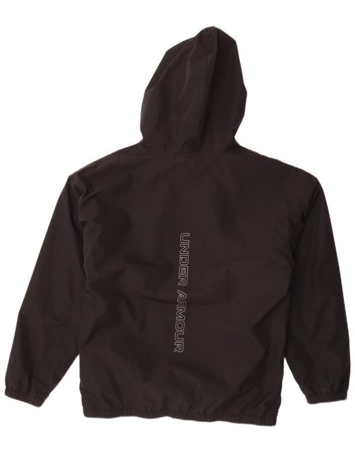 Under Armour Boys Graphic Hooded Rain Jacket 13-14 Years Black
