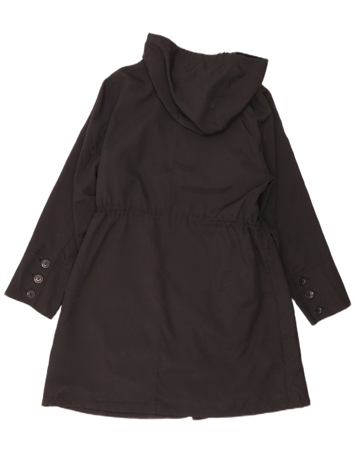 Marks & Spencer Womens Hooded Parka Jacket UK 18 XL Black Polyester