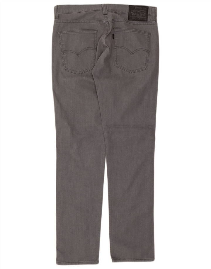 Levi's Mens 511 Slim Jeans W34 L34 Grey Cotton