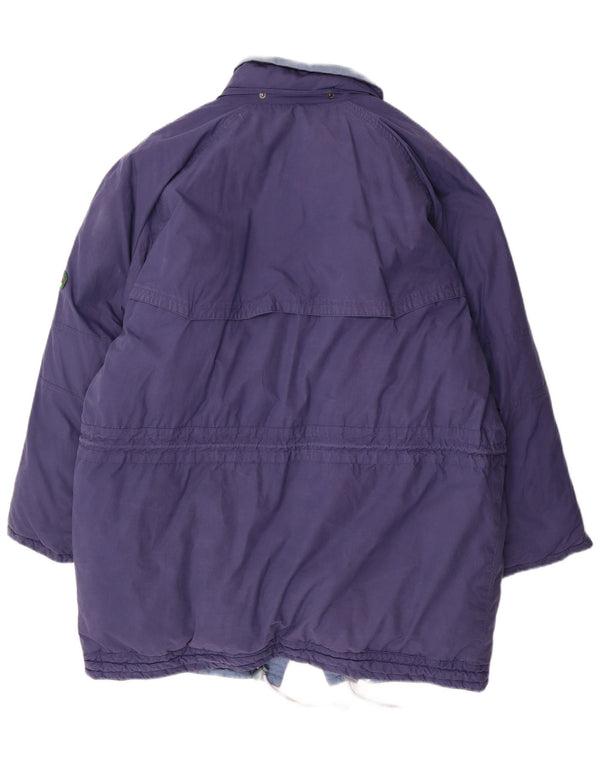 DIADORA Mens Loose Fit Reversible Padded Jacket UK 38 Medium Blue Cotton