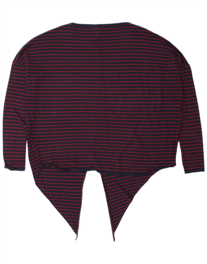 Phase Eight Womens Oversized Top Long Sleeve UK 16 Large Navy Blue Striped