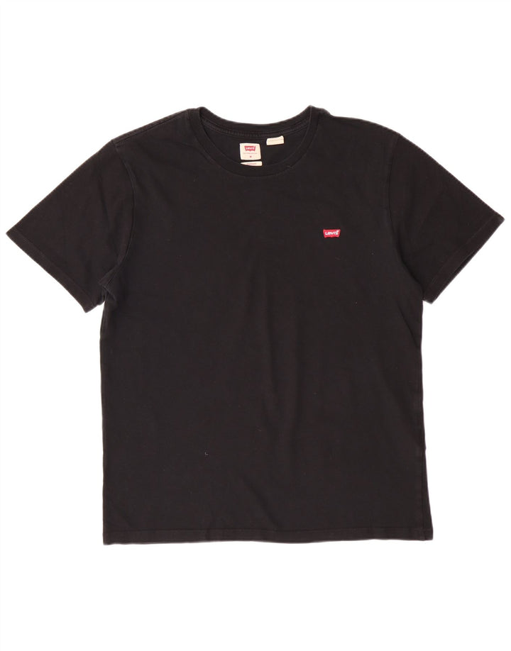 Levi's Mens Standard Fit T-Shirt Top Medium Black Cotton