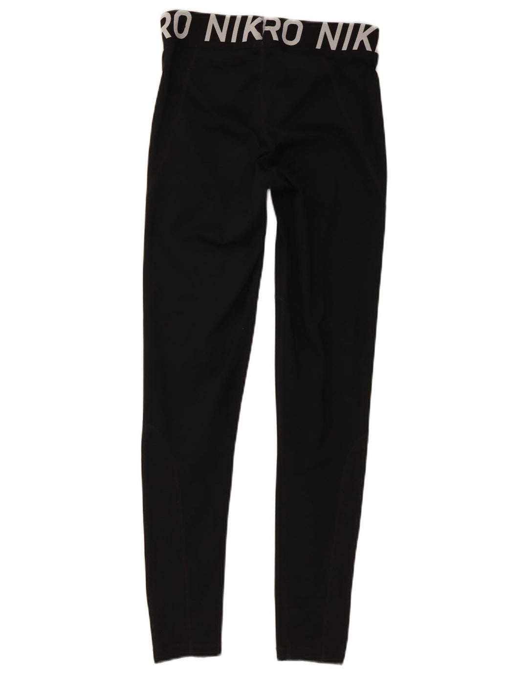 Nike Womens Dri Fit Graphic Leggings UK 12 Medium Black Polyester