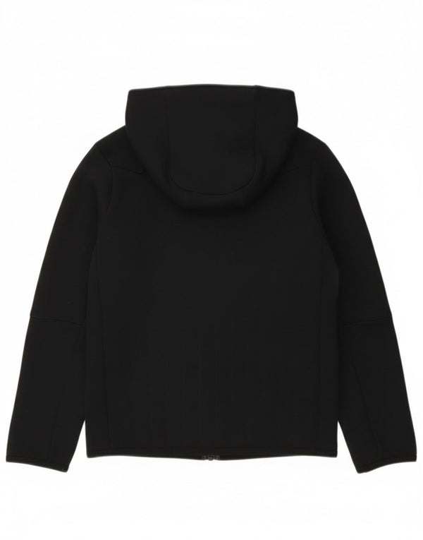 Nike Boys Zip Hoodie Sweater 10-11 Years Medium Black Cotton