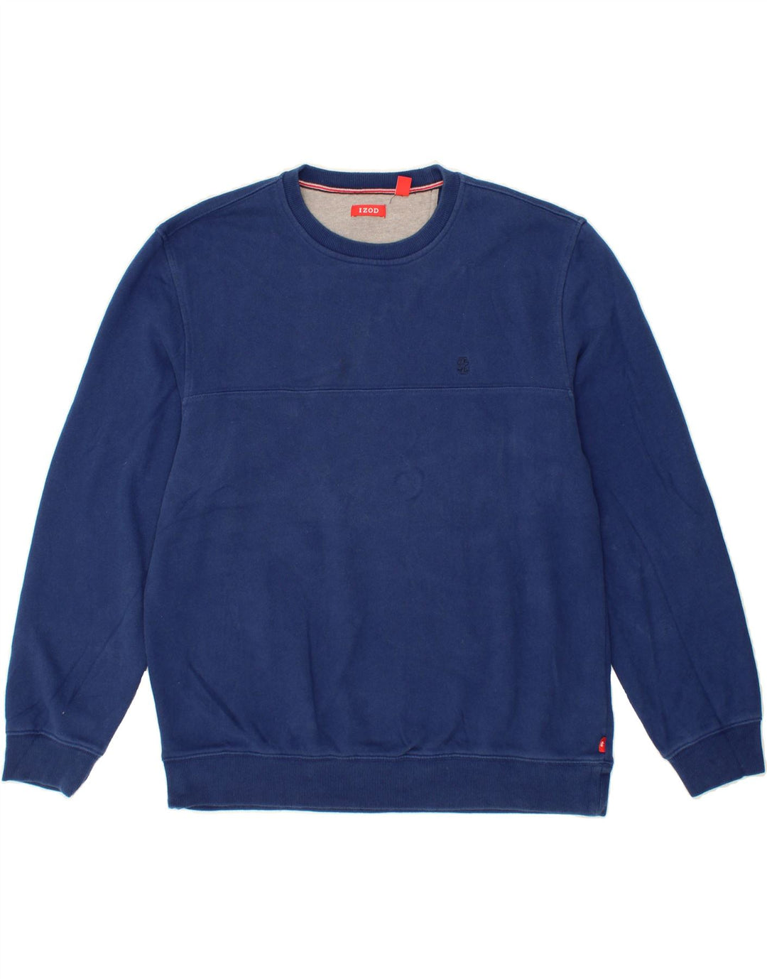 IZOD Mens Sweatshirt Jumper Large Navy Blue Cotton Vintage Izod and Second-Hand Izod from Messina Hembry 
