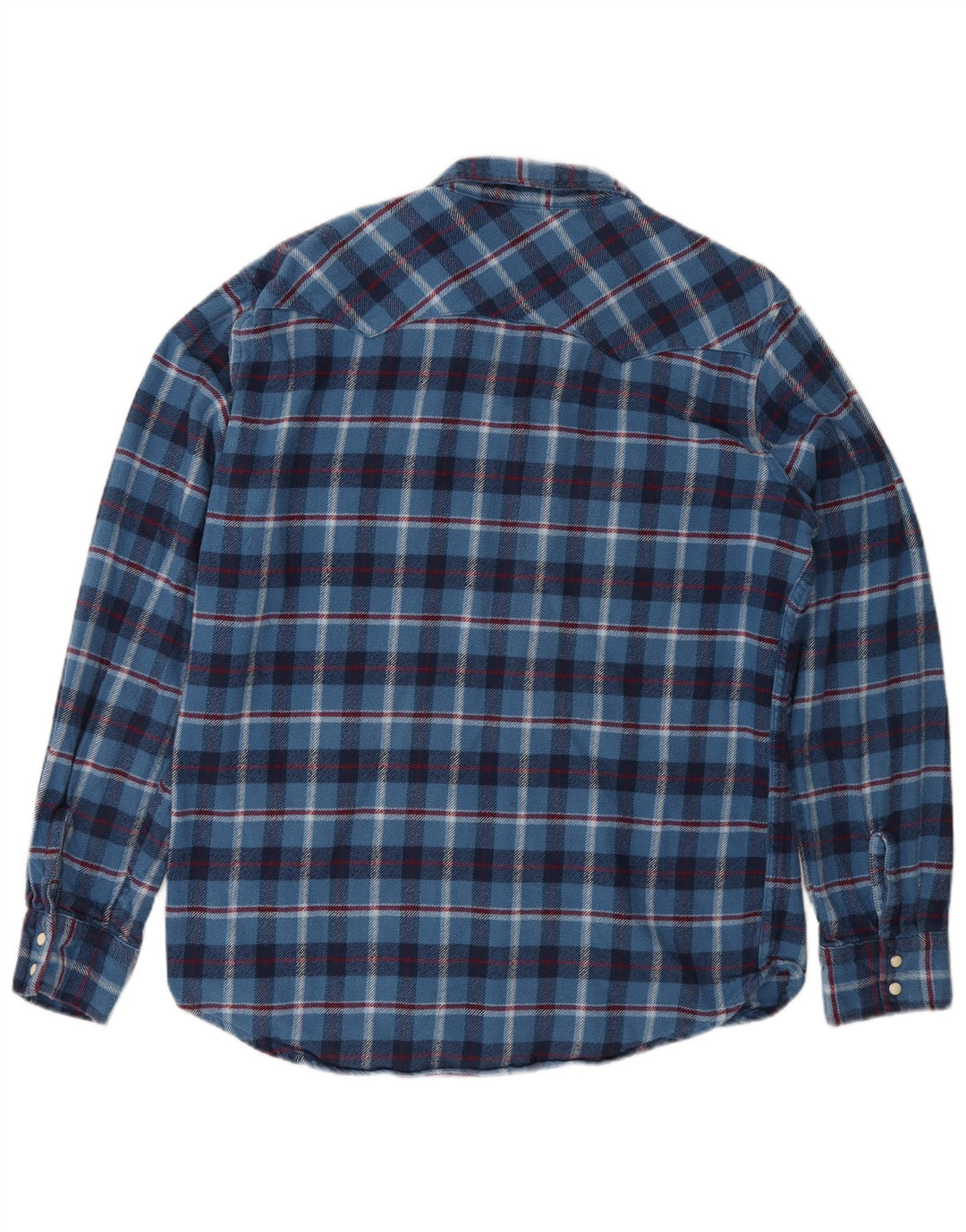 Levi's Mens Flannel Shirt Large Blue Check