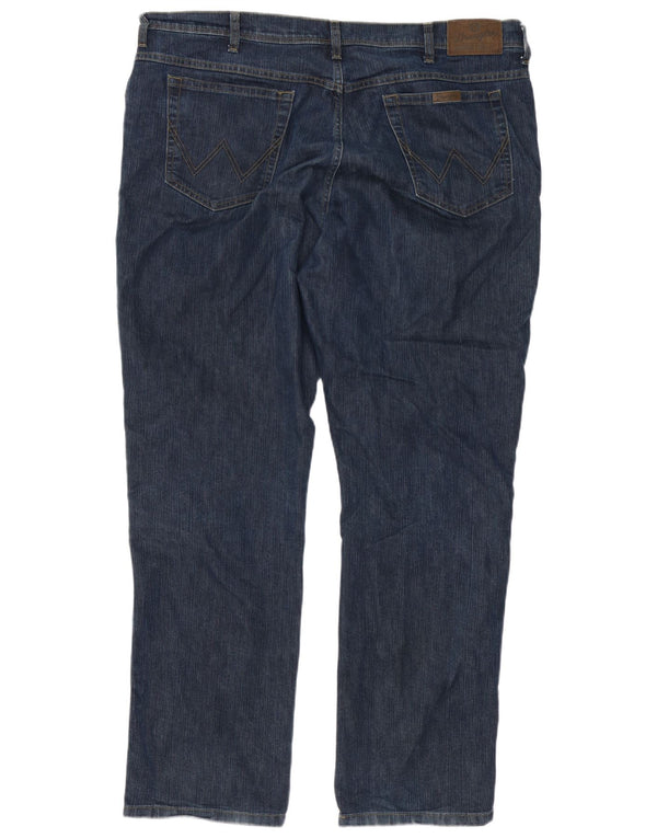 Wrangler Mens Straight Jeans W42 L32 Blue