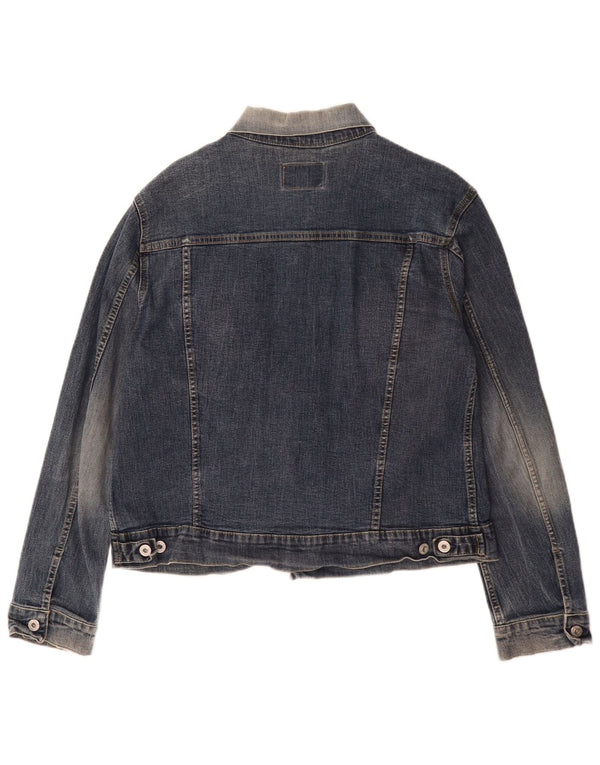 Energie Mens Denim Jacket UK 38 Medium Blue Cotton