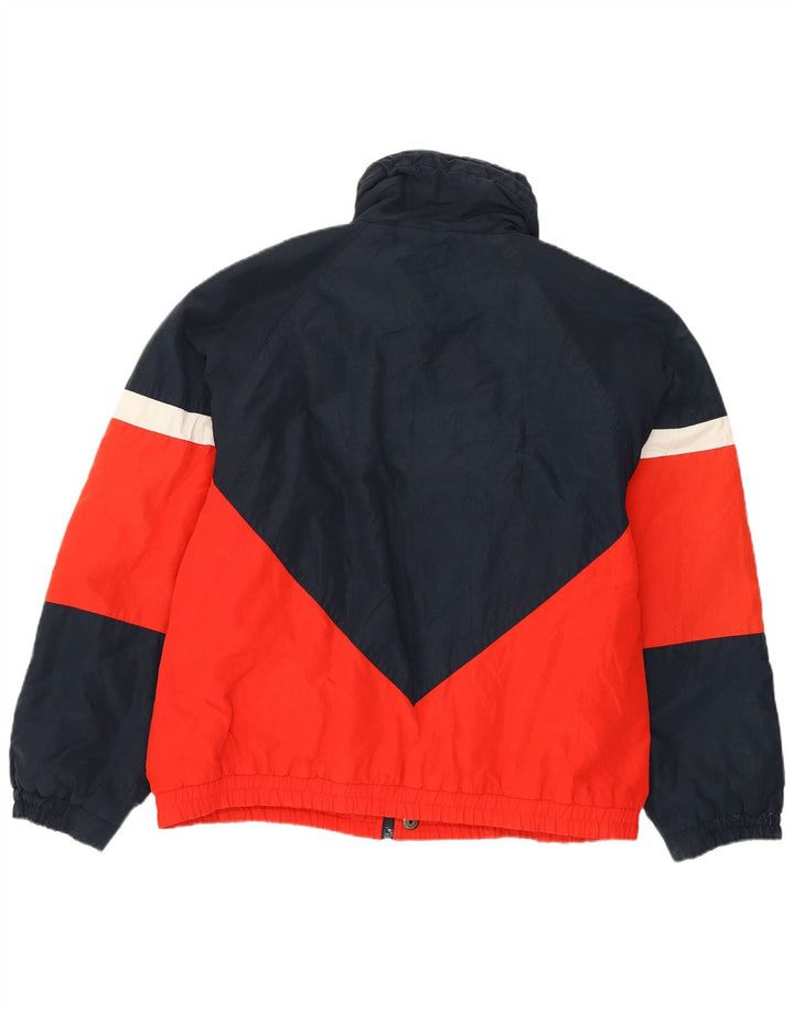 FILA Mens Magic Line Padded Jacket UK 42 XL Navy Blue Colourblock