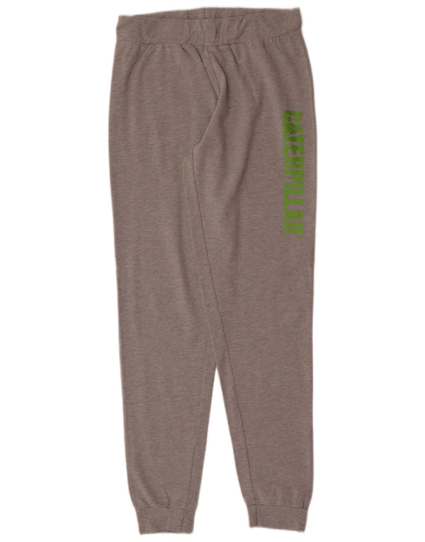 Caterpillar Boys Graphic Tracksuit Trousers Joggers 15-16 Years Grey Cotton