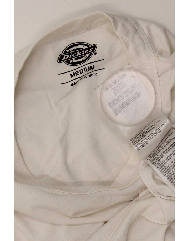 Dickies Mens T-Shirt Top Medium White Cotton