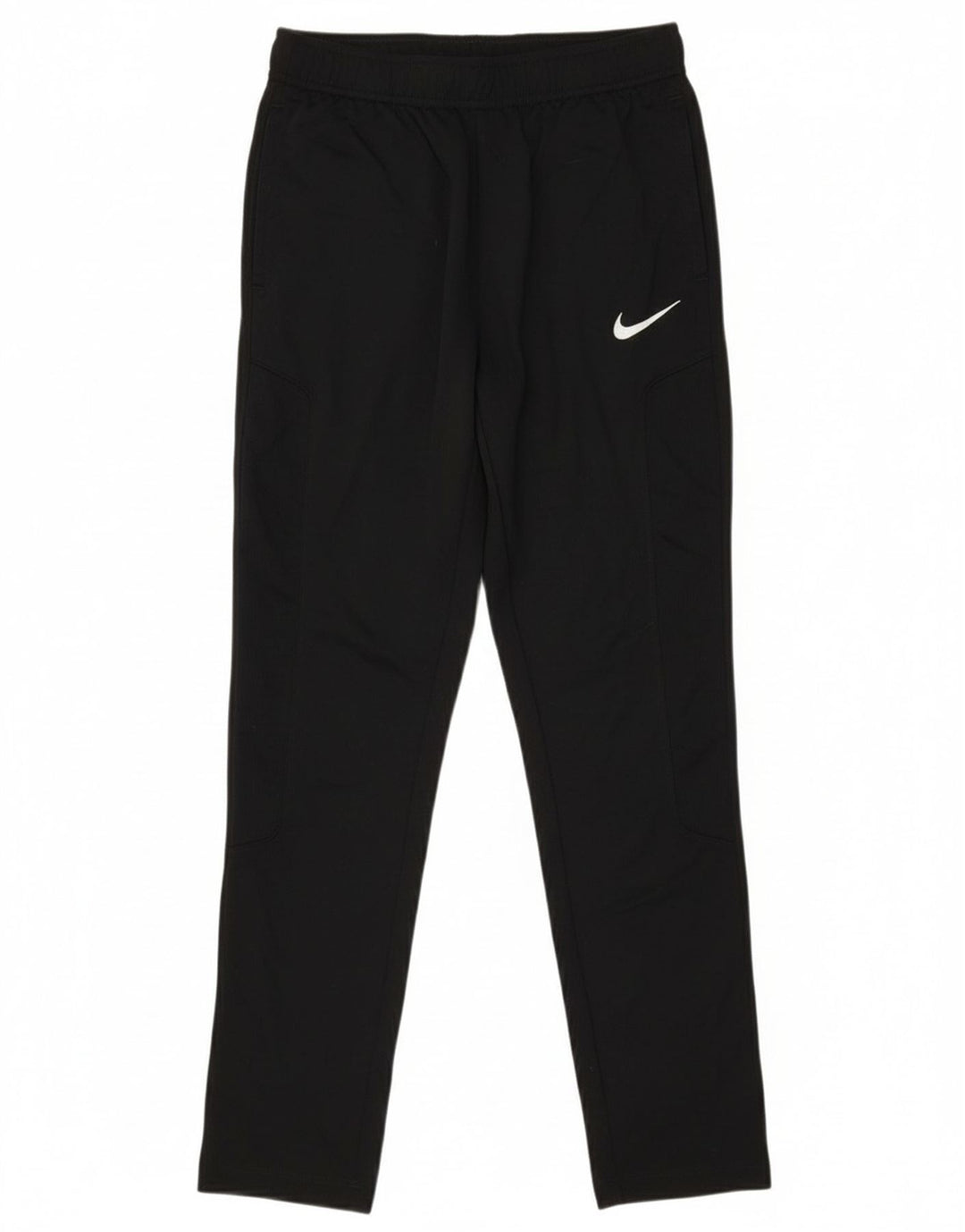 Nike Boys Dri Fit Tracksuit Trousers 12-13 Years Large Black Polyester
