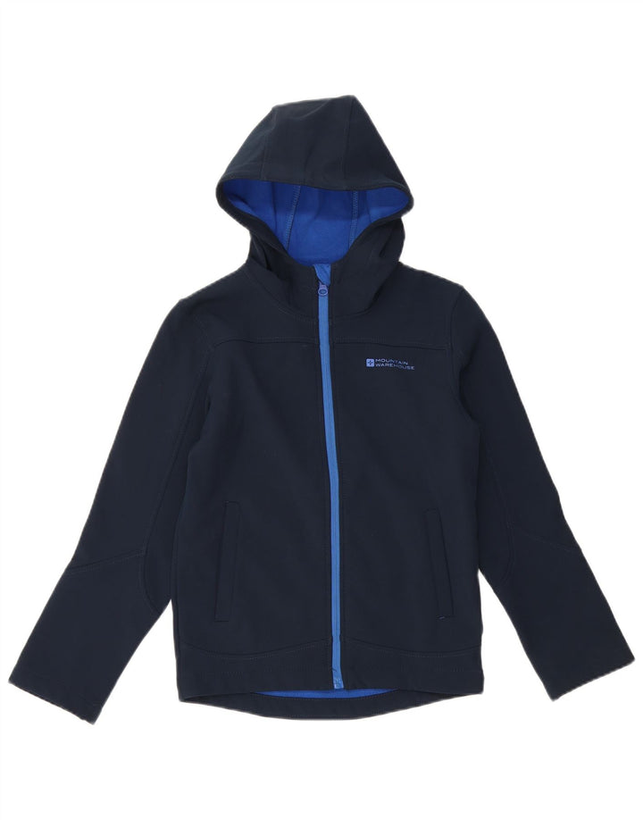 Mountain Warehouse Boys Windbreaker Jacket 9-10 Years Navy Blue Polyester