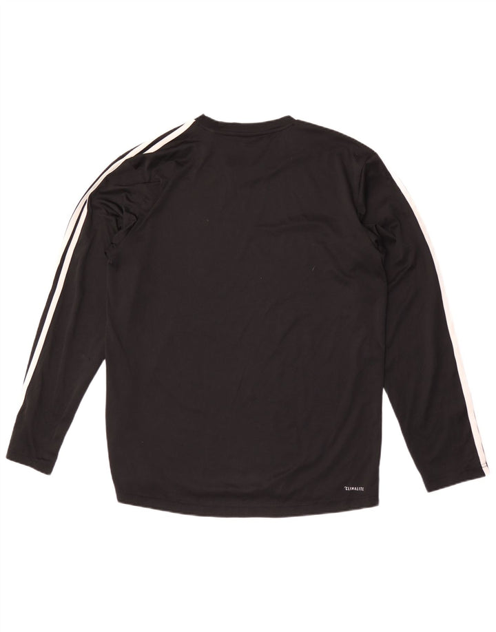 Adidas Mens Climalite Top Long Sleeve Large Black Polyester