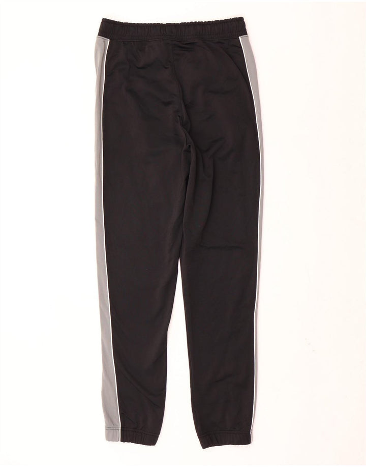 NIKE Mens Tracksuit Trousers Joggers Small  Black Colourblock Polyester
