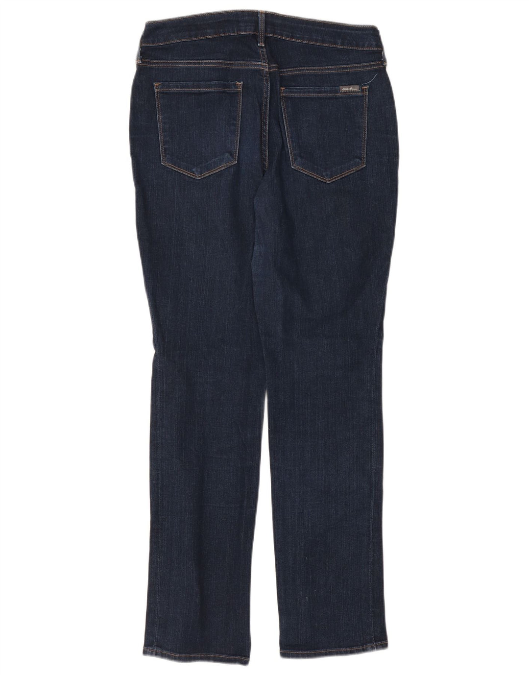 Eddie Bauer Womens Straight Jeans US 8 Medium W29 L29 Navy Blue Cotton