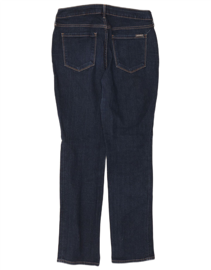 Eddie Bauer Womens Straight Jeans US 8 Medium W29 L29 Navy Blue Cotton