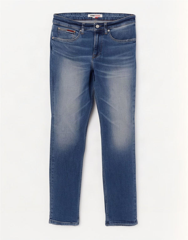 Tommy Hilfiger Mens Slim Jeans W30 L32 Blue Cotton